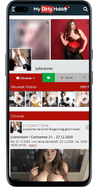 Julia Jones bei MyDirtyHobby